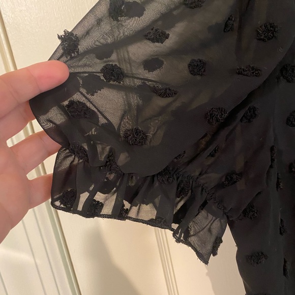 SHEIN Curve black polka dot blouse - Picture 6 of 7